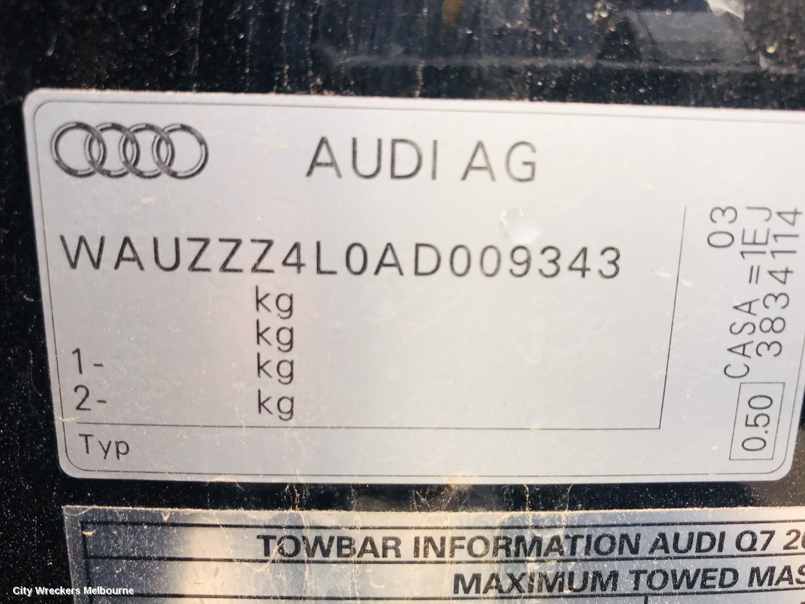 AUDI Q7 STEERING BOX/RACK, 4L, 3.0, DIESEL, 10/2009 - 12/2010