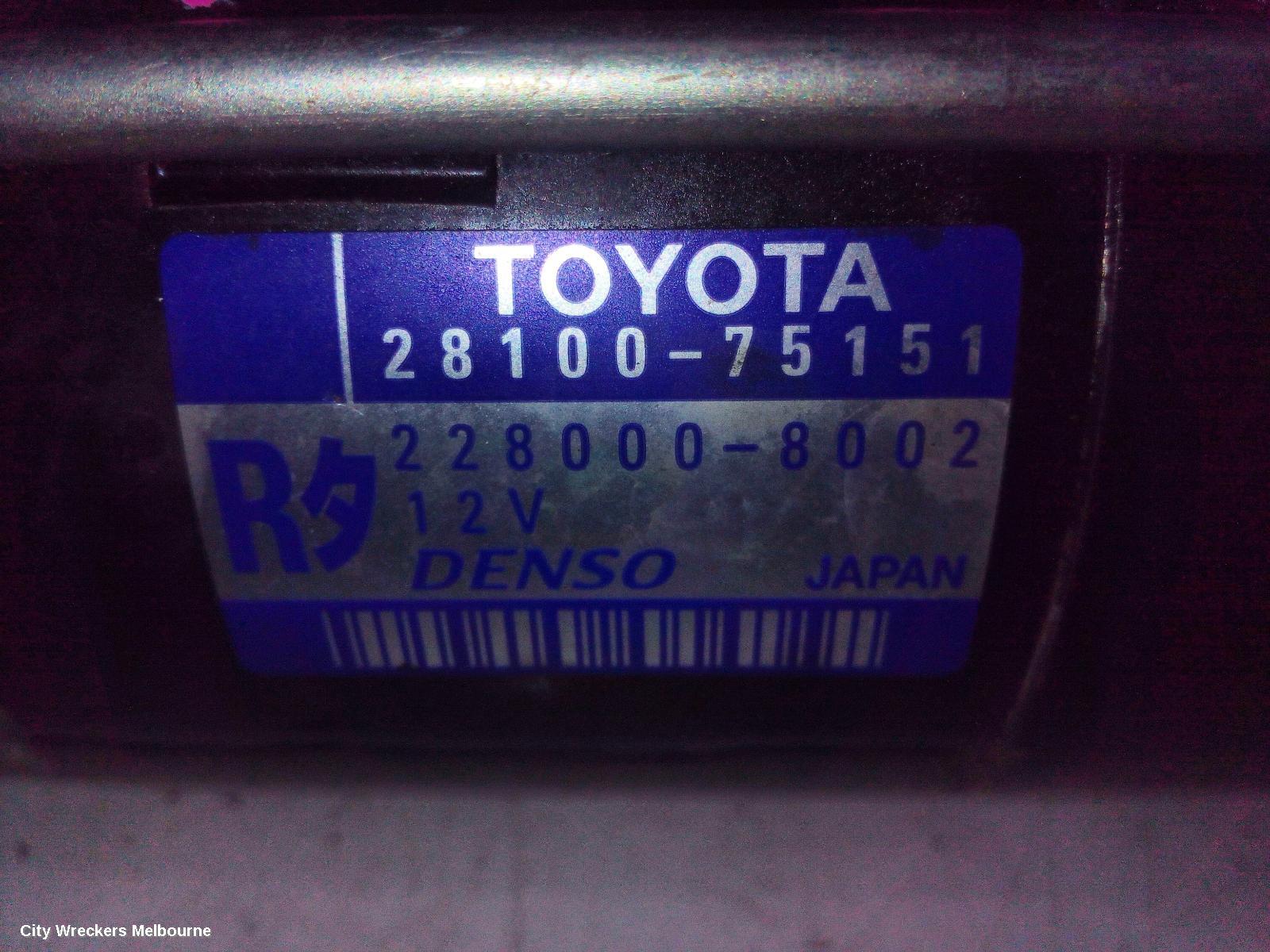 TOYOTA HIACE STARTER, PETROL, 2.7, 2TR-FE, TRH, 03/2005 - 04/2019