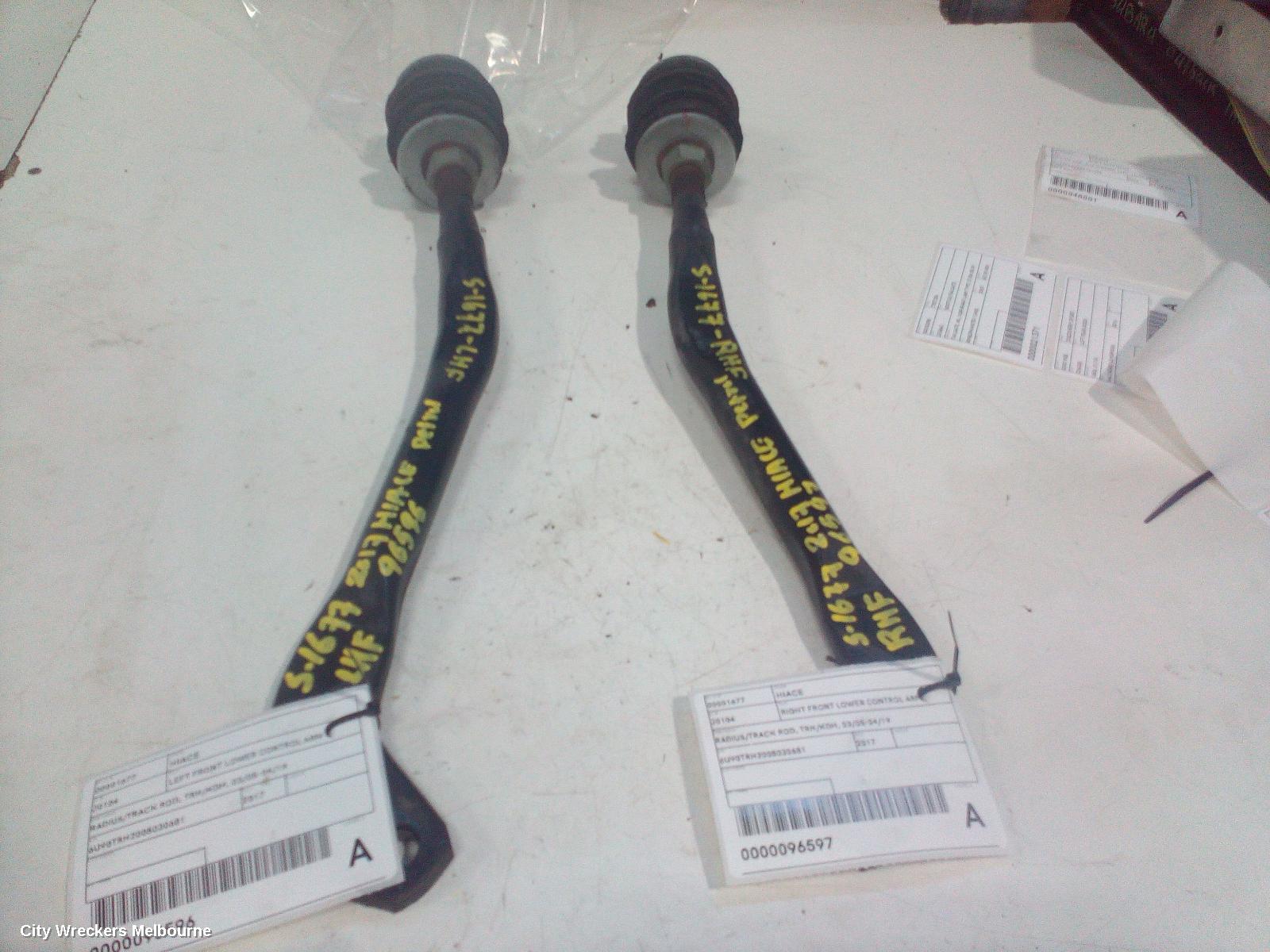 TOYOTA HIACE LEFT FRONT LOWER CONTROL ARM, RADIUS/TRACK ROD, TRH/KDH, 03/2005 - 04/2019