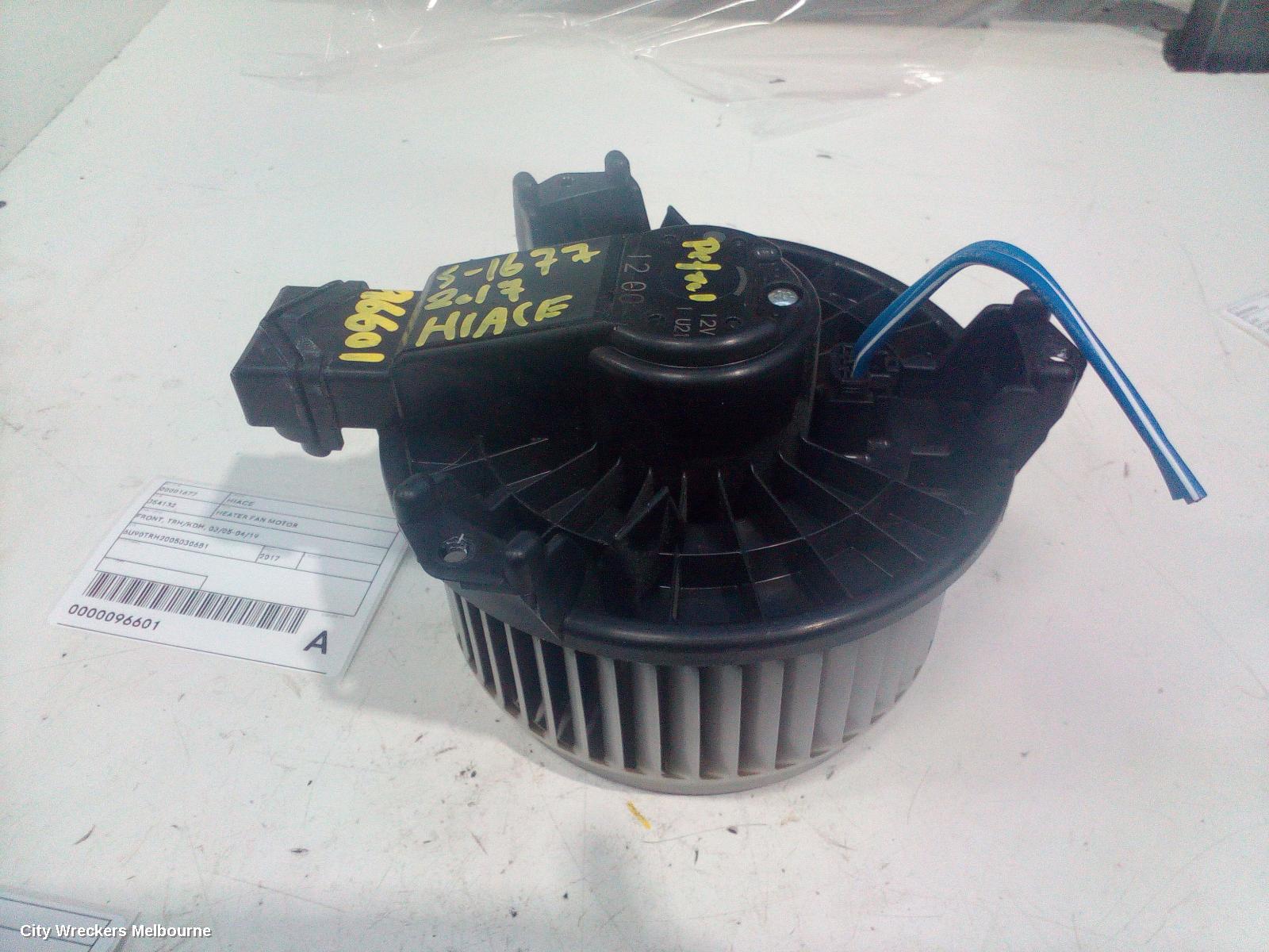 TOYOTA HIACE HEATER FAN MOTOR, FRONT, TRH/KDH, 03/2005 - 04/2019