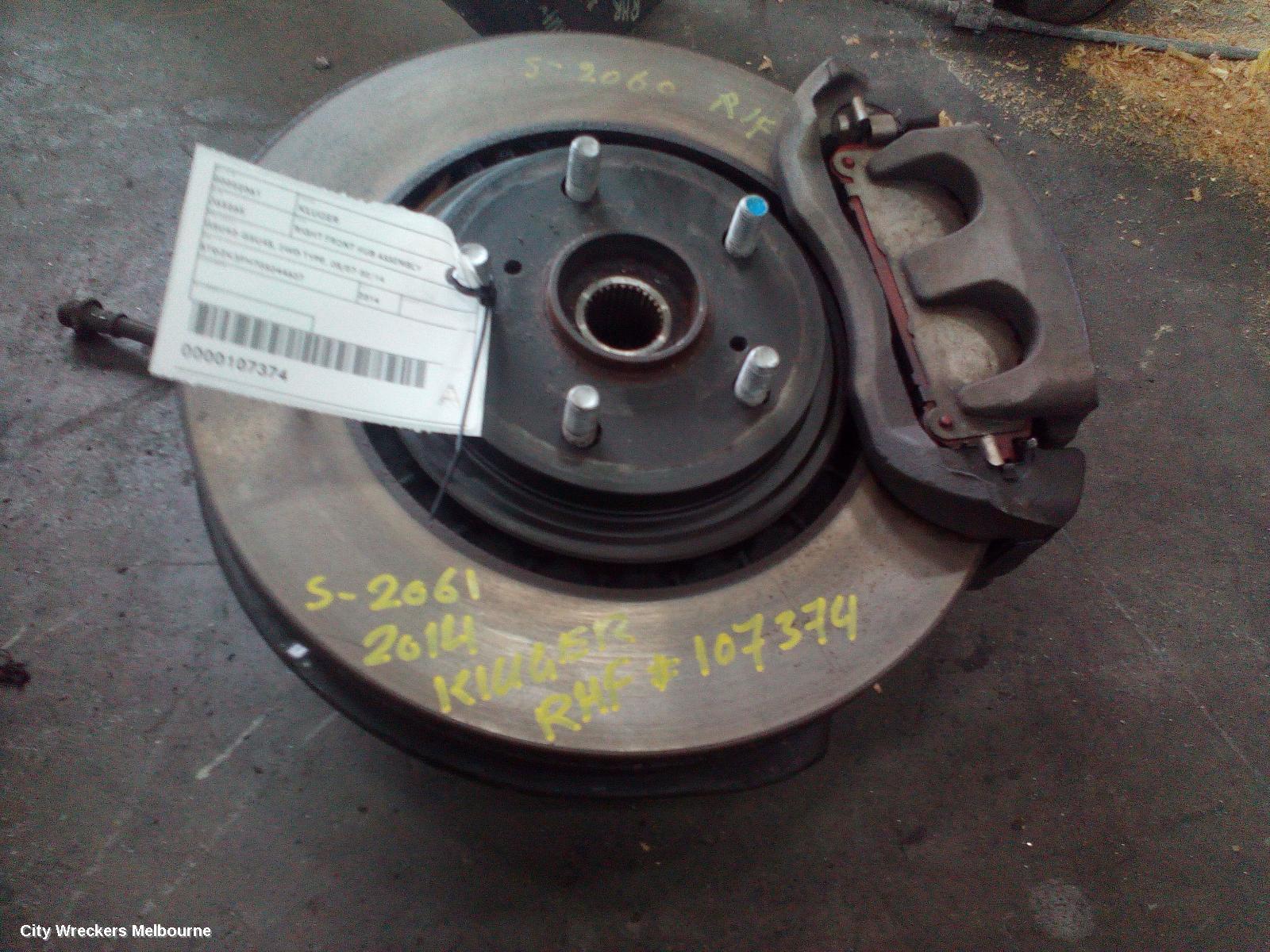 TOYOTA KLUGER RIGHT FRONT HUB ASSEMBLY, GSU50/GSU55, 12/2013 - 02/2021