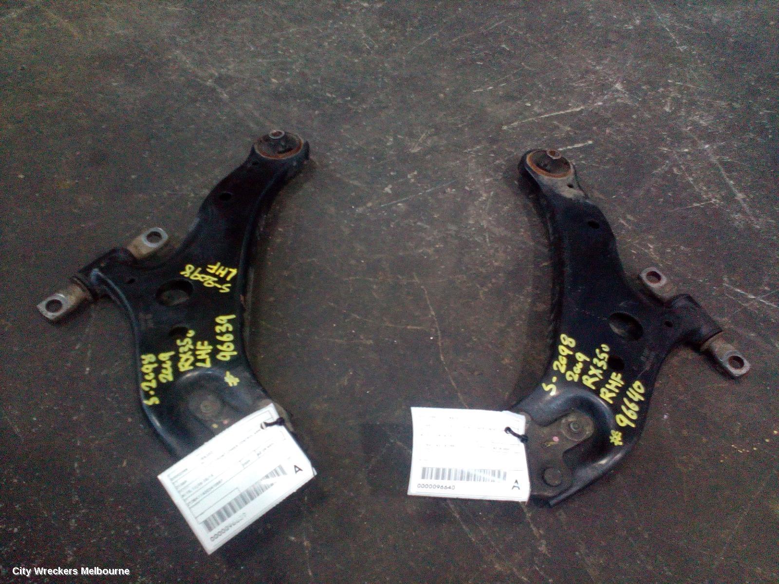 LEXUS RX SERIES LEFT FRONT LOWER CONTROL ARM, AL10, 12/2008 - 08/2015