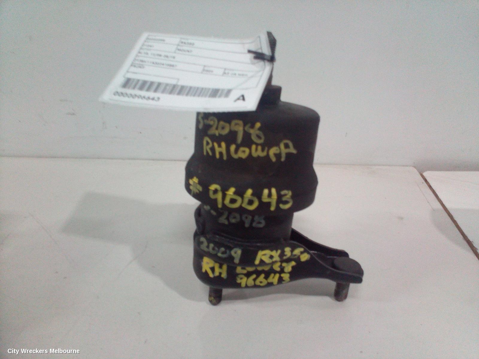 LEXUS RX SERIES MOUNT, AL10, 12/2008 - 08/2015