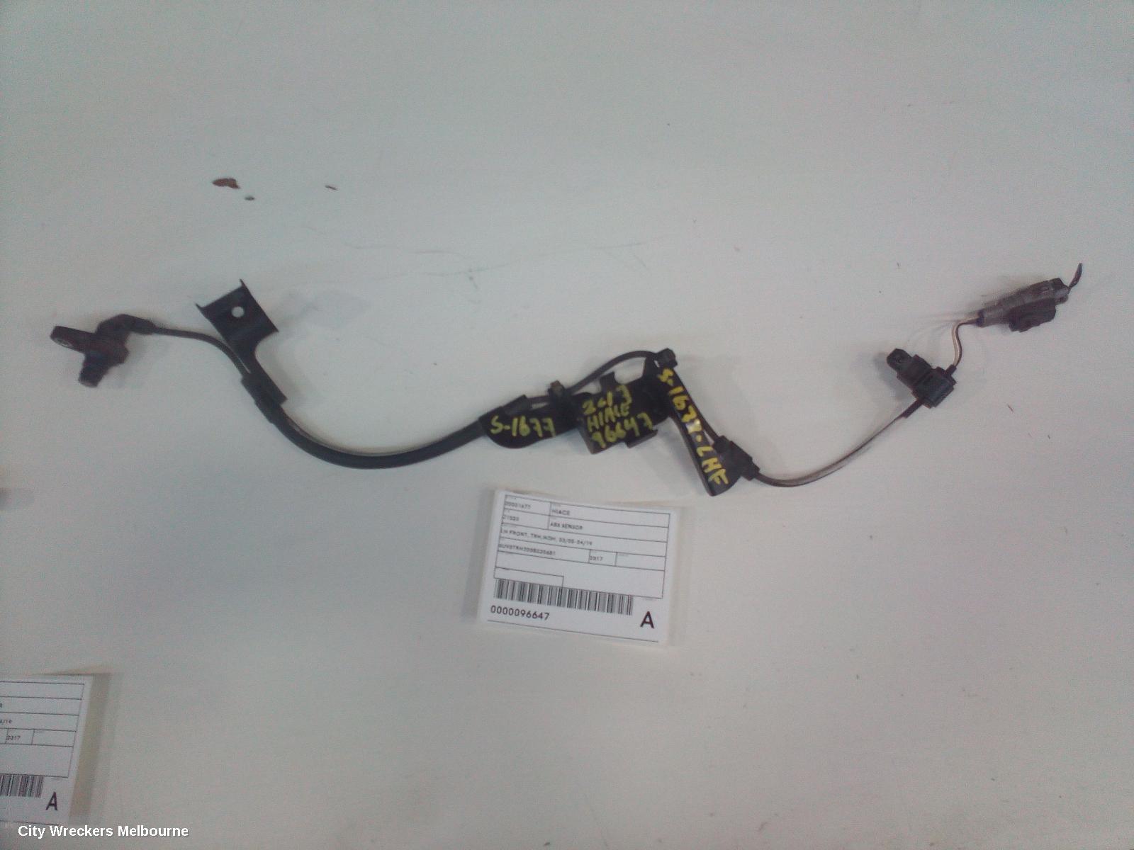 TOYOTA HIACE ABS SENSOR, LH FRONT, W/ LOOM TYPE, TRH/KDH, 03/2005 - 04/2019