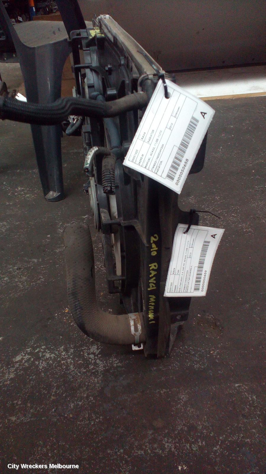 TOYOTA RAV4 RADIATOR, MANUAL, ACA33, 11/2005 - 11/2012