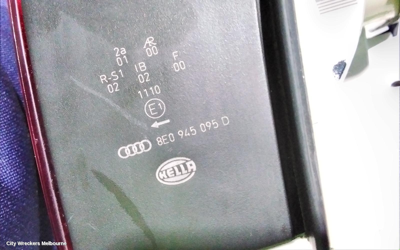 AUDI A4 LEFT TAILLIGHT, B6, SEDAN, 07/2001 - 02/2005