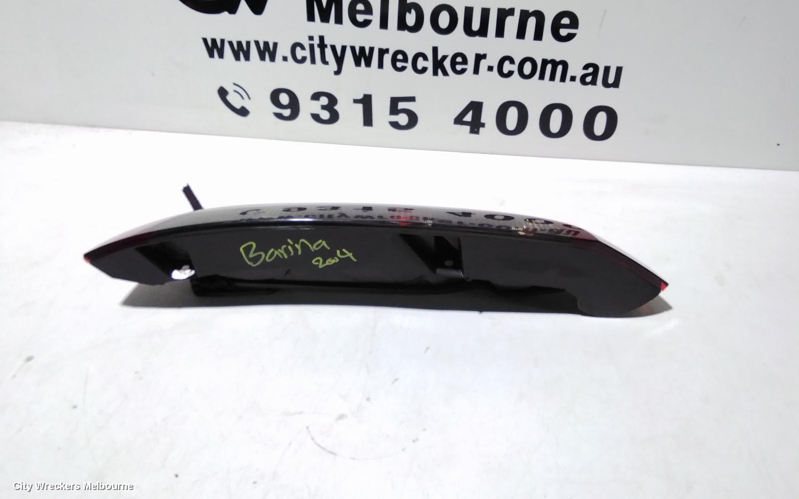 HOLDEN BARINA LEFT TAILLIGHT, XC, 3DR/5DR HATCH (NOT SRI-BLACK TINT), 03/2001 - 01/2004