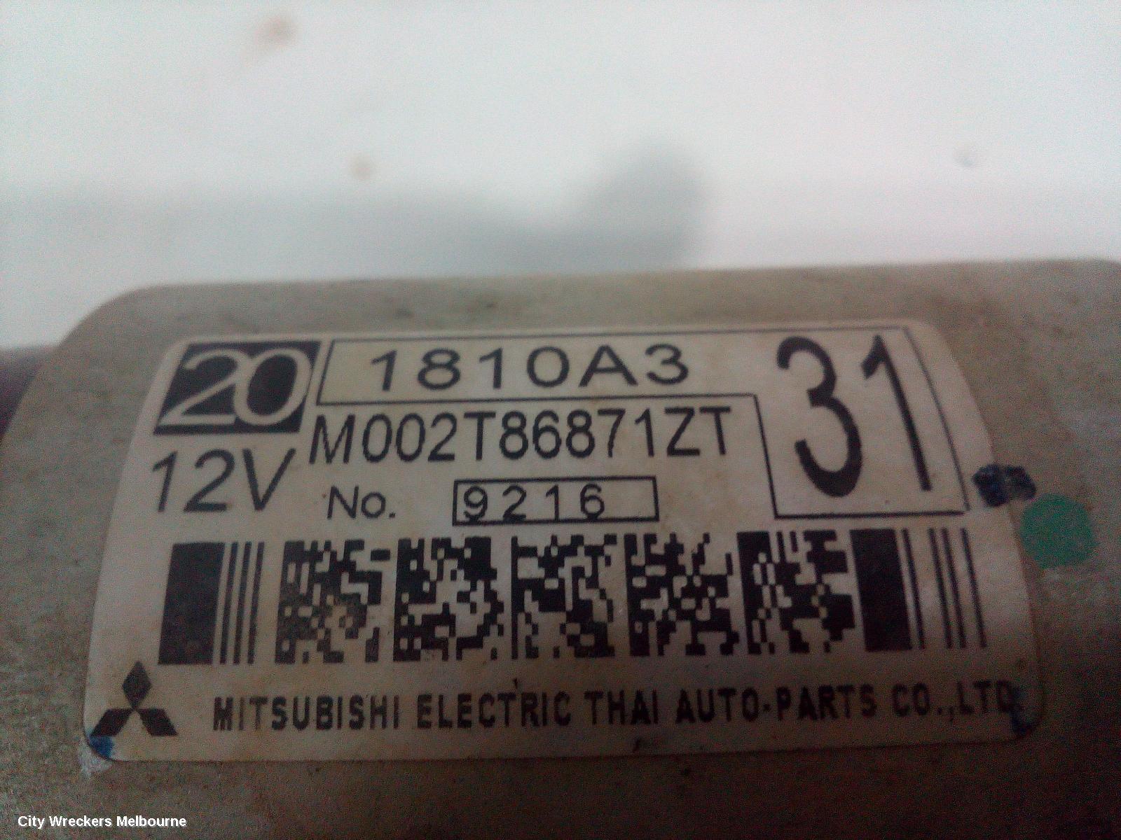 MITSUBISHI TRITON STARTER, DIESEL, 2.4, 4N15, AUTO T/M, MQ-MR, 04/2015 ONWARDS