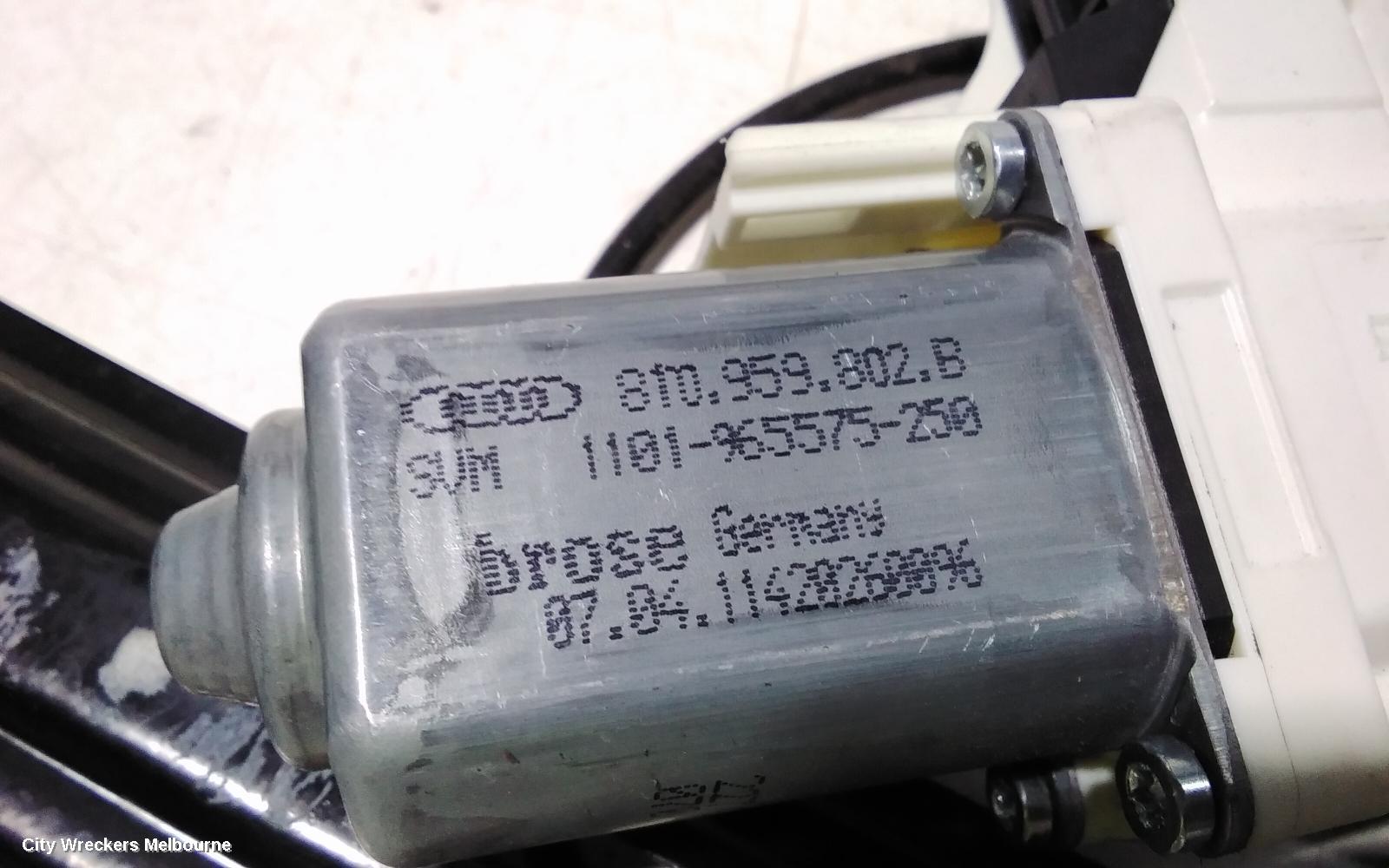 AUDI A5 RIGHT FRONT WINDOW REG/MOTOR, 8F, A5, CABRIO, 08/2009 - 11/2016