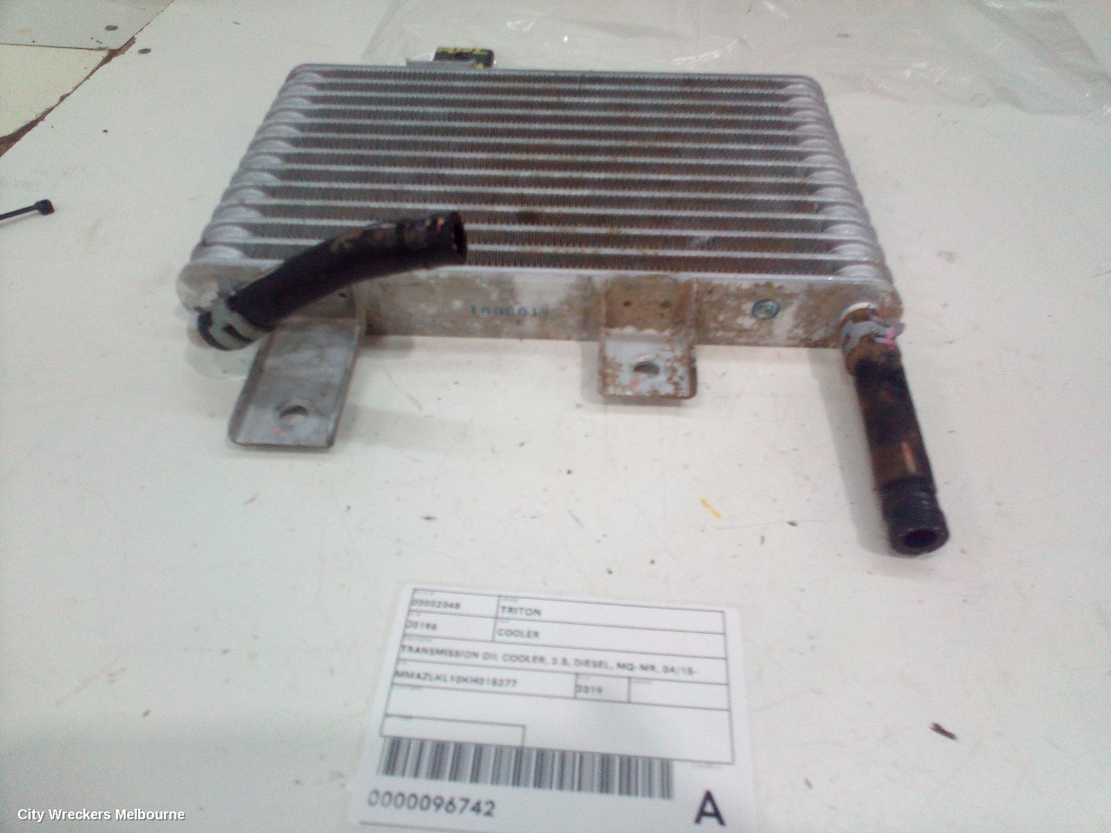 MITSUBISHI TRITON COOLER, TRANSMISSION OIL COOLER, 2.5, DIESEL, MQ-MR, 04/2015 ONWARDS