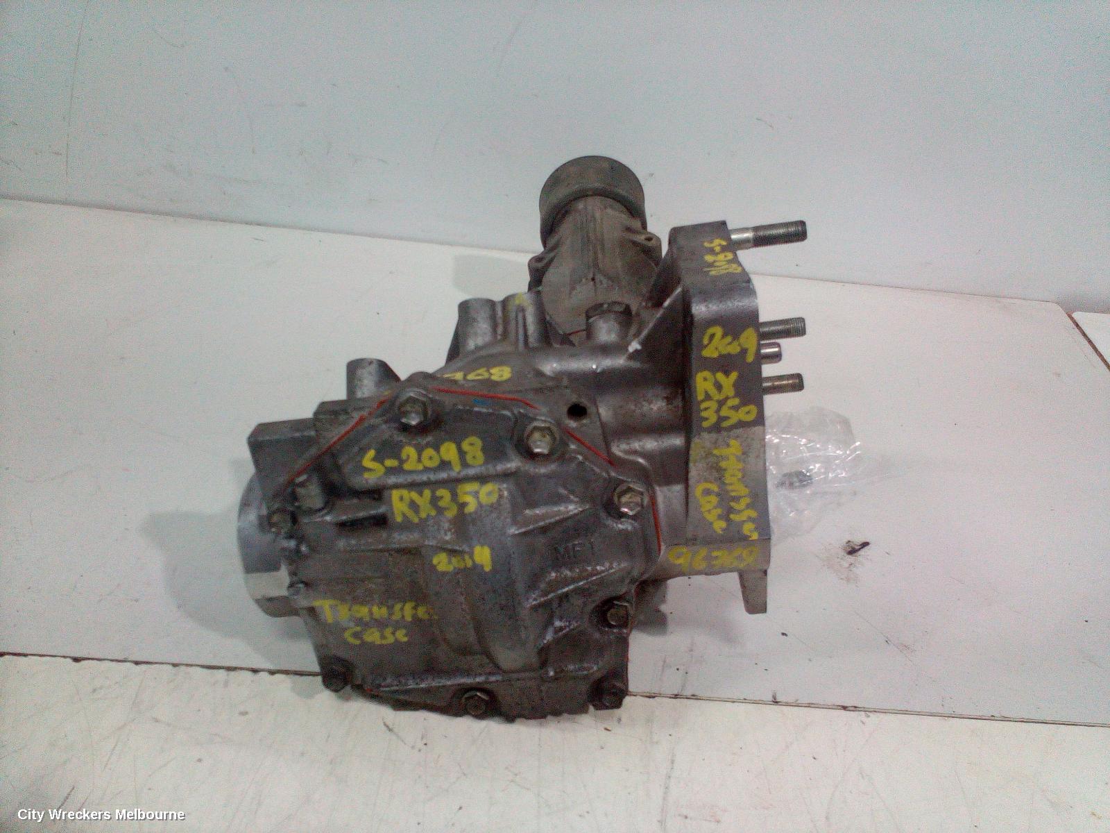LEXUS RX SERIES TRANSFER CASE, AL10, 03/2009 - 09/2015