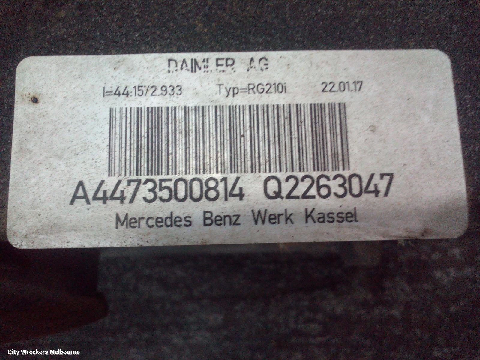 MERCEDES VITO DIFFERENTIAL CENTRE, 447, 2.93 RATIO, 03/2015 ONWARDS
