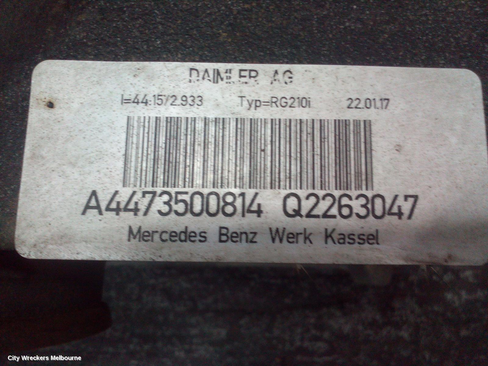 MERCEDES VITO DIFFERENTIAL CENTRE, 447, 2.93 RATIO, 03/2015 ONWARDS