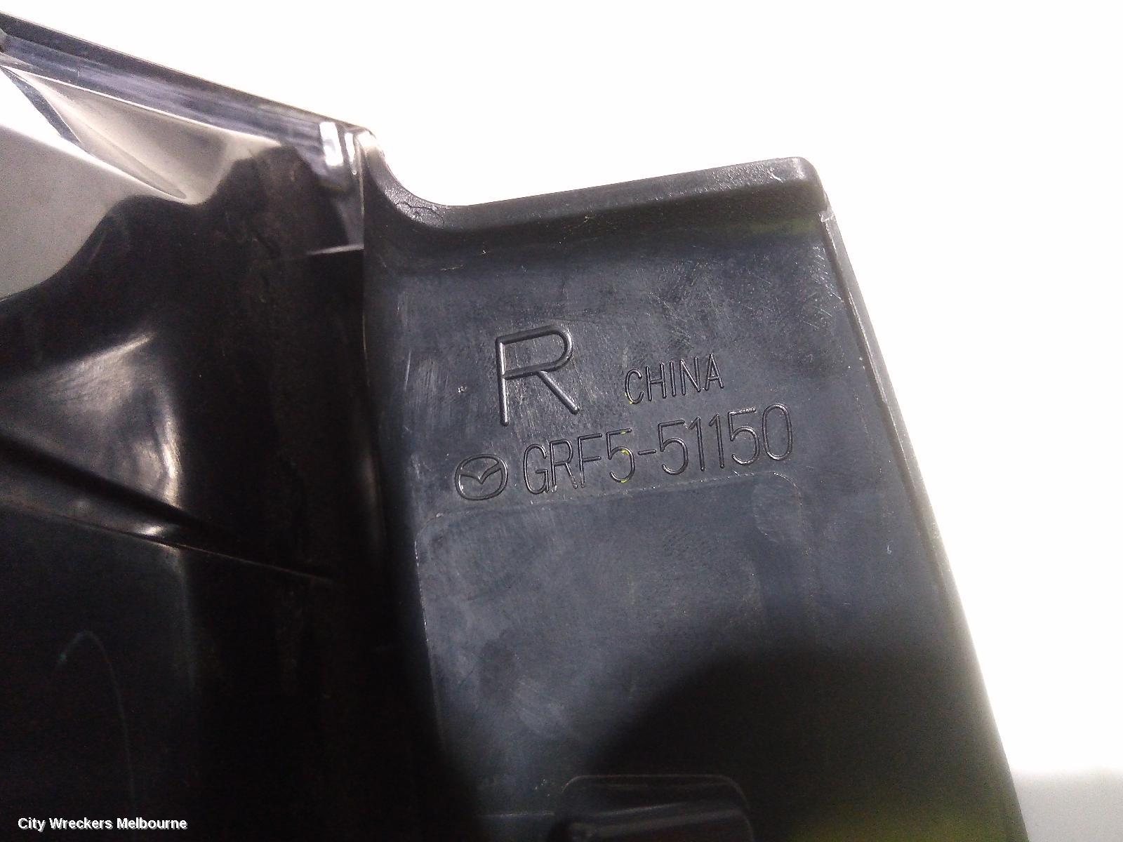 MAZDA 6 RIGHT TAILLIGHT, GL, SEDAN, SPORT, 03/2018 ONWARDS
