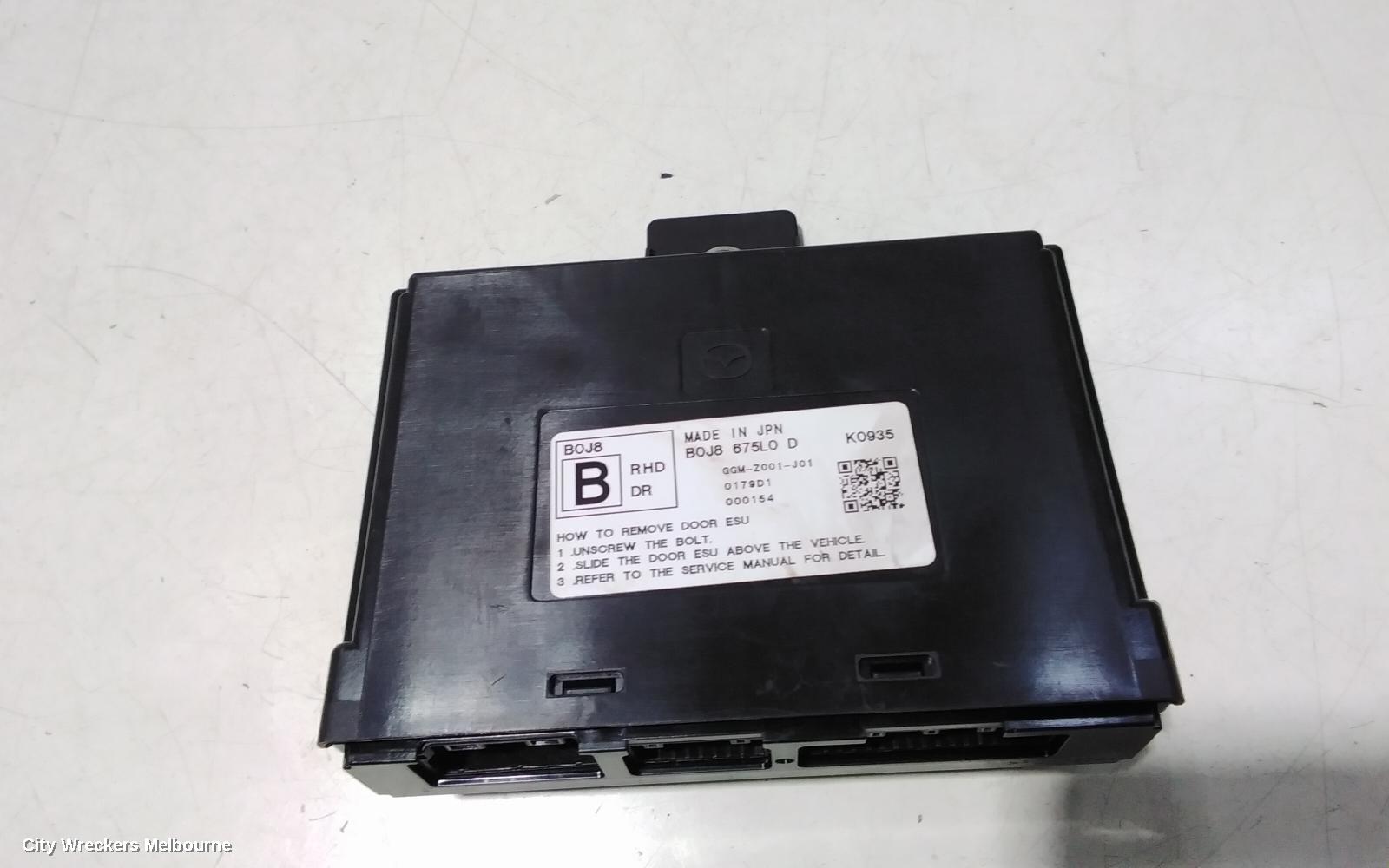 MAZDA 3, BP, 03/2019 ONWARDS, B0J8 675L0 D   RHF DOOR CONTROL MOUDLE: 96900