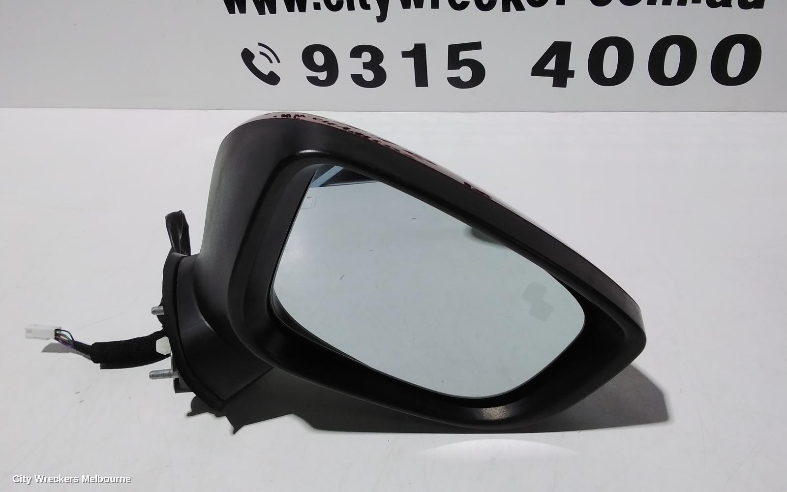 MAZDA 3 RIGHT DOOR MIRROR, BN, MAXX/TOURING/SP25, NON HEATED, W/ BLIND SPOT TYPE, 05/2016 - 02/2019