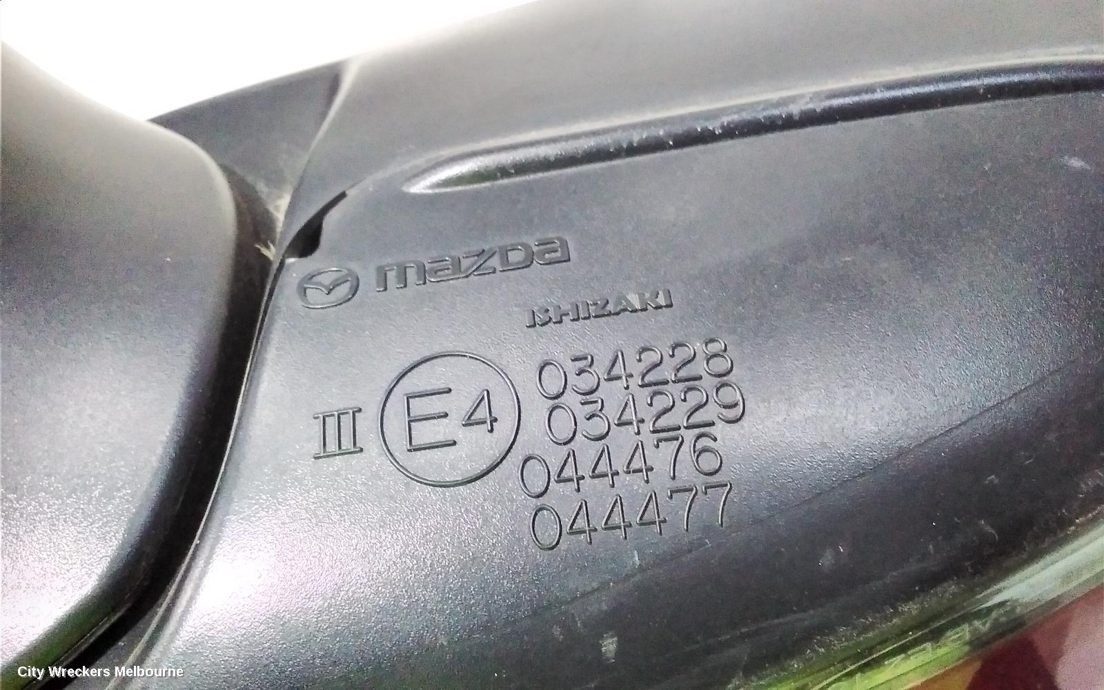 MAZDA 3 RIGHT DOOR MIRROR, BN, MAXX/TOURING/SP25, NON HEATED, W/ BLIND SPOT TYPE, 05/2016 - 02/2019