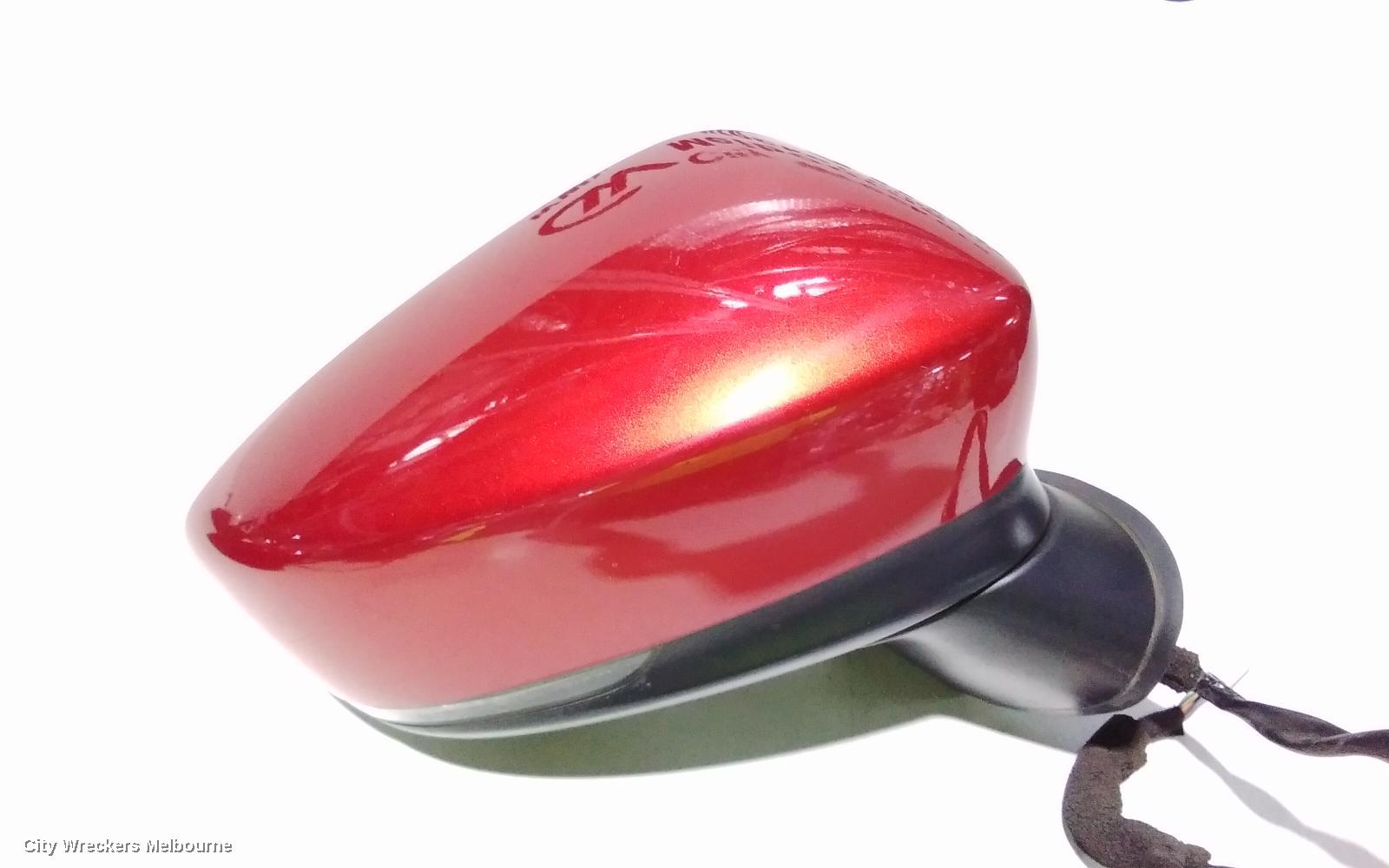 MAZDA 3 RIGHT DOOR MIRROR, BN, MAXX/TOURING/SP25, NON HEATED, W/ BLIND SPOT TYPE, 05/2016 - 02/2019