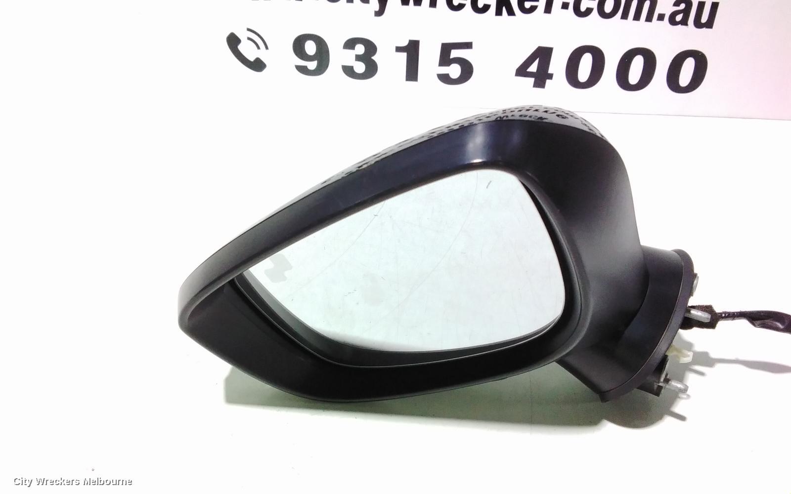 MAZDA CX3 LEFT DOOR MIRROR, DK, MANUAL FOLDING, W/ BLIND SPOT TYPE, 02/2017 - 05/2018