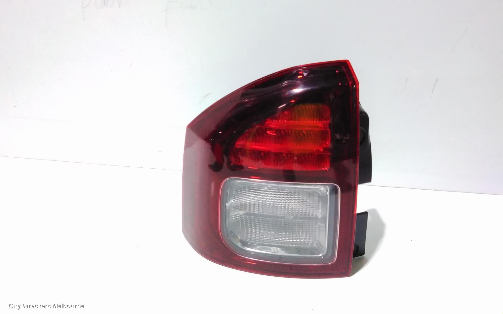 JEEP COMPASS LEFT TAILLIGHT, IN BODY, MK, SMOKED BEZEL, 07/2013 - 12/2016