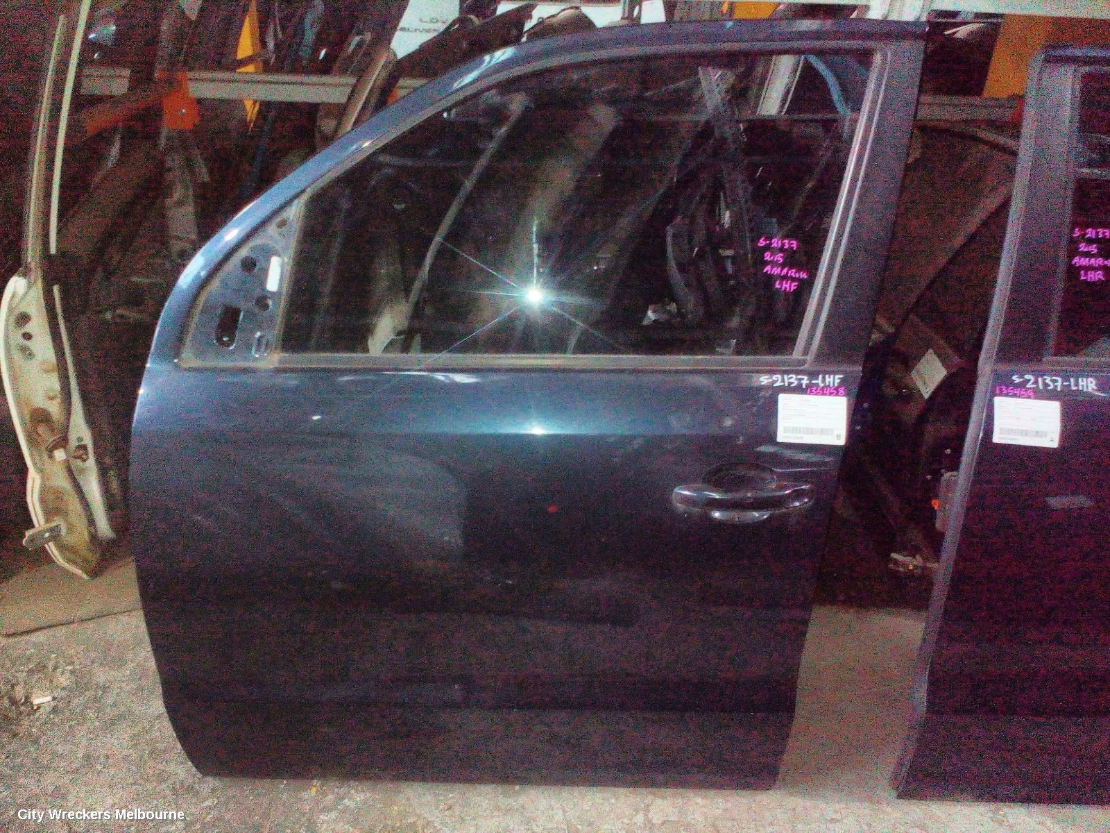 VOLKSWAGEN AMAROK LEFT FRONT DOOR, 2H, DUAL CAB, 12/2010 ONWARDS