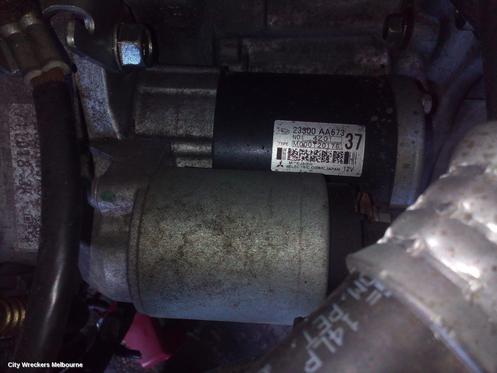 SUBARU OUTBACK STARTER, PETROL, EZ36, AUTO, CVT, 6 SPEED, 6TH GEN, 08/2014 - 12/2020
