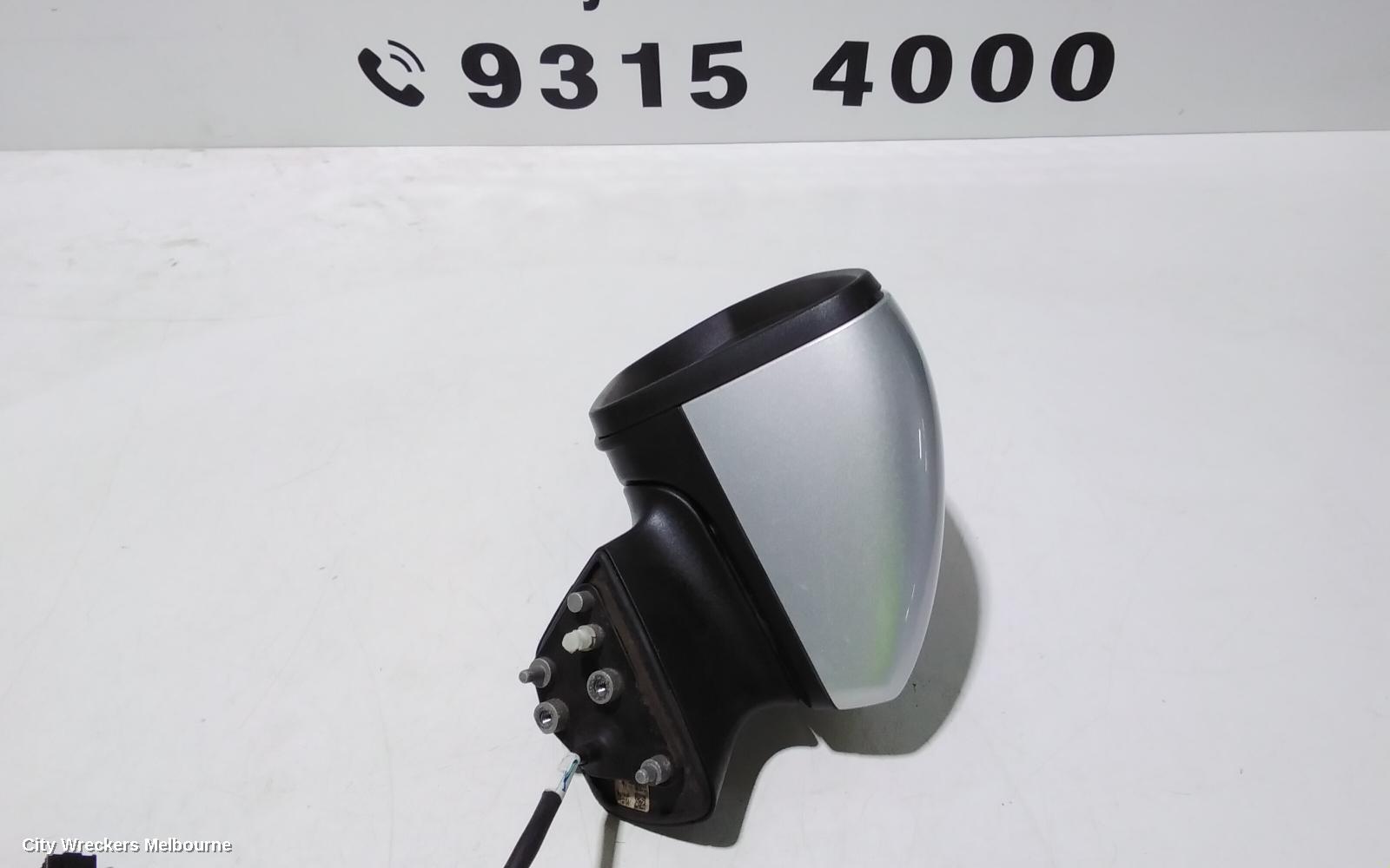 HOLDEN ASTRA LEFT DOOR MIRROR, BK, 5DR HATCH, MANUAL FOLDING TYPE, 09/2016 ONWARDS