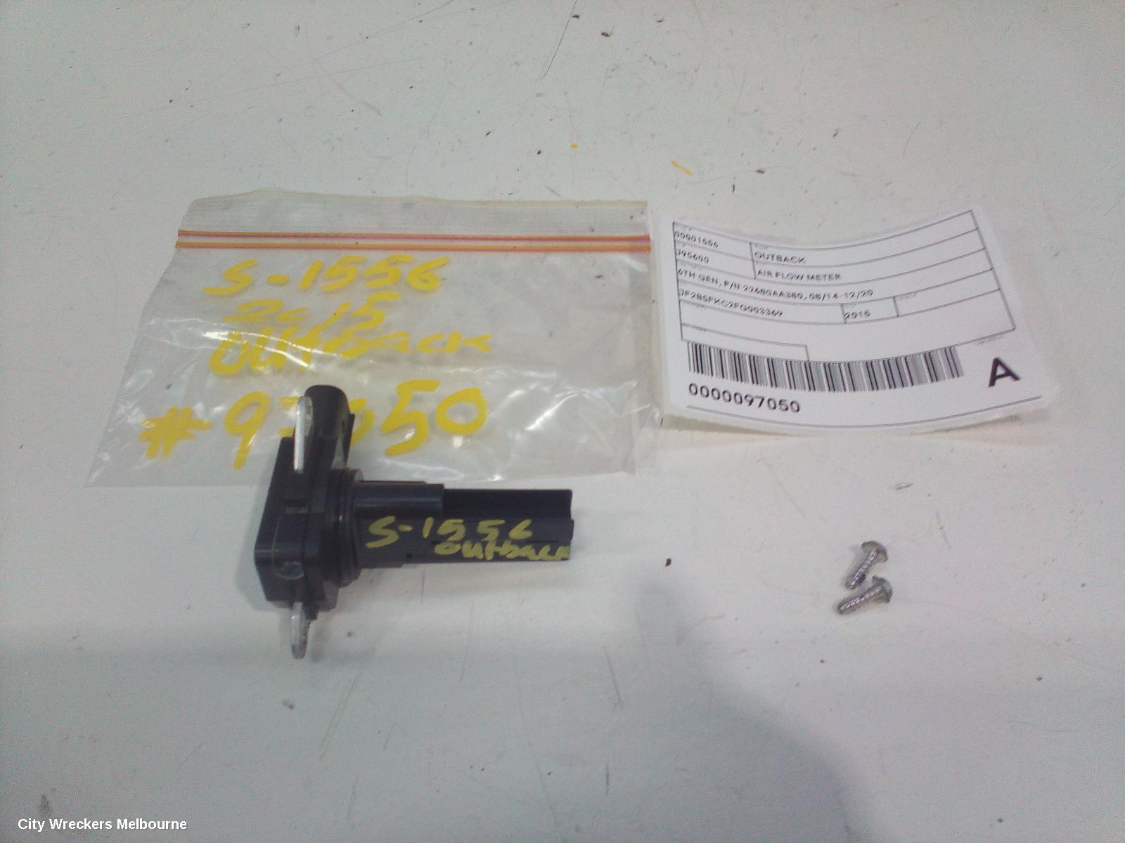 SUBARU OUTBACK AIR FLOW METER, 6TH GEN, P/N 22680AA380, 08/2014 - 12/2020