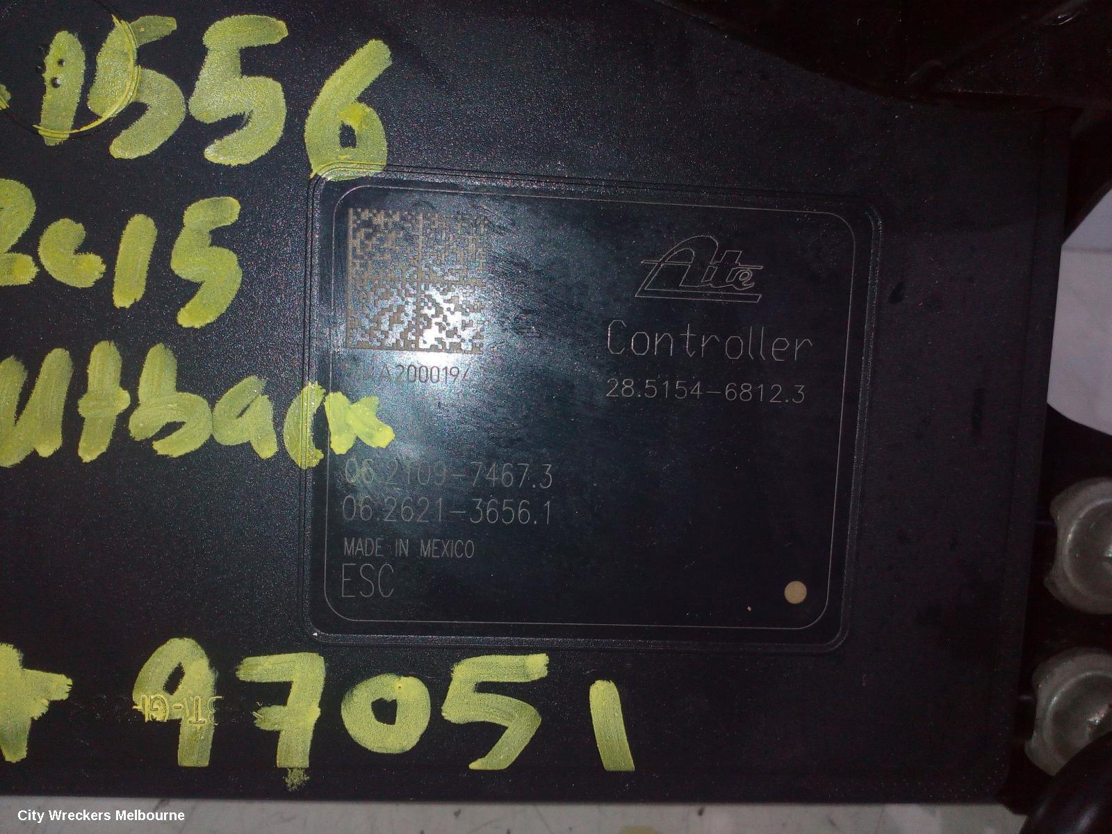 SUBARU OUTBACK ABS PUMP/MODULATOR, 6TH GEN, P/N 27536AL010, 08/2014 - 12/2020