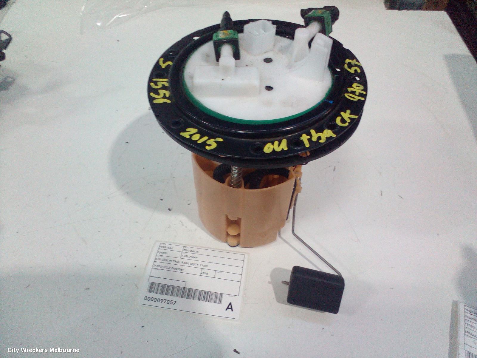 SUBARU OUTBACK FUEL PUMP, 6TH GEN, PETROL, EZ36, 08/2014 - 12/2020