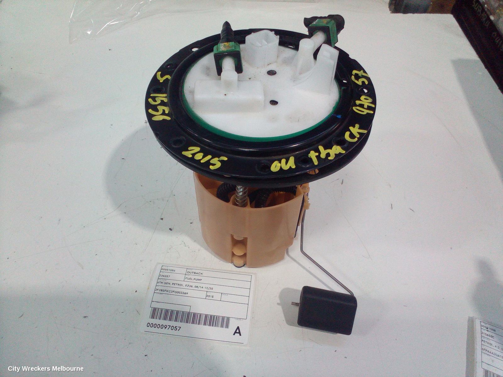 SUBARU OUTBACK FUEL PUMP, 6TH GEN, PETROL, EZ36, 08/2014 - 12/2020
