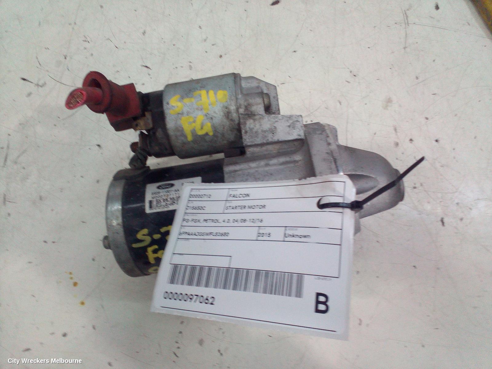 FORD FALCON STARTER, FG-FGX, PETROL, 4.0, 04/2008 - 12/2016