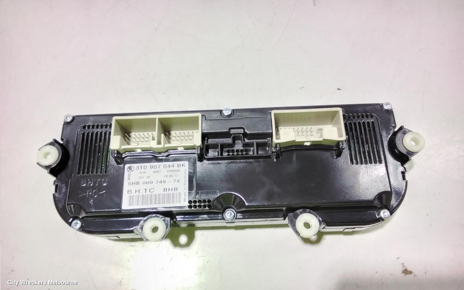SKODA OCTAVIA HEATER/AC CONTROLS, DUAL ZONE CLIMATE CONTROL, 1Z, W/ HEATED SEAT TYPE, 03/2009 - 10/2013