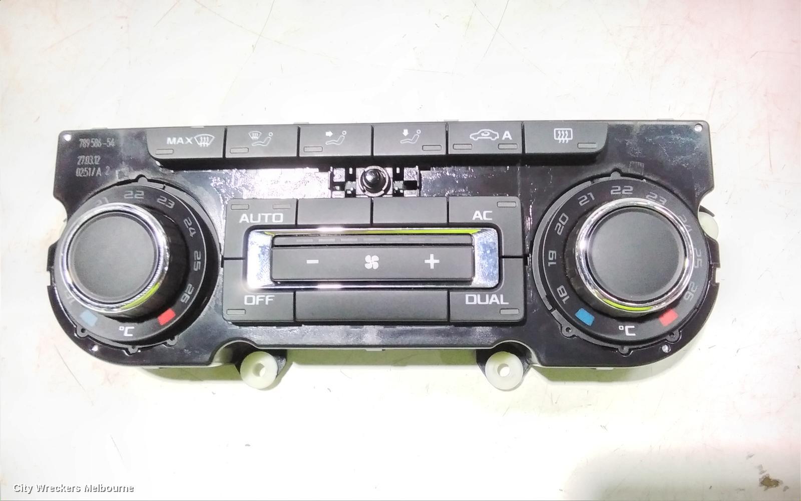 SKODA OCTAVIA HEATER/AC CONTROLS, DUAL ZONE CLIMATE CONTROL, 1Z, W/ HEATED SEAT TYPE, 03/2009 - 10/2013