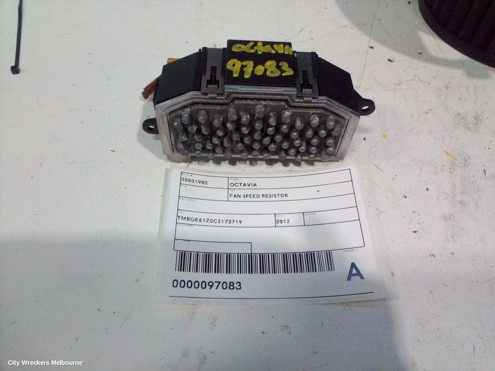 SKODA OCTAVIA FAN SPEED RESISTOR