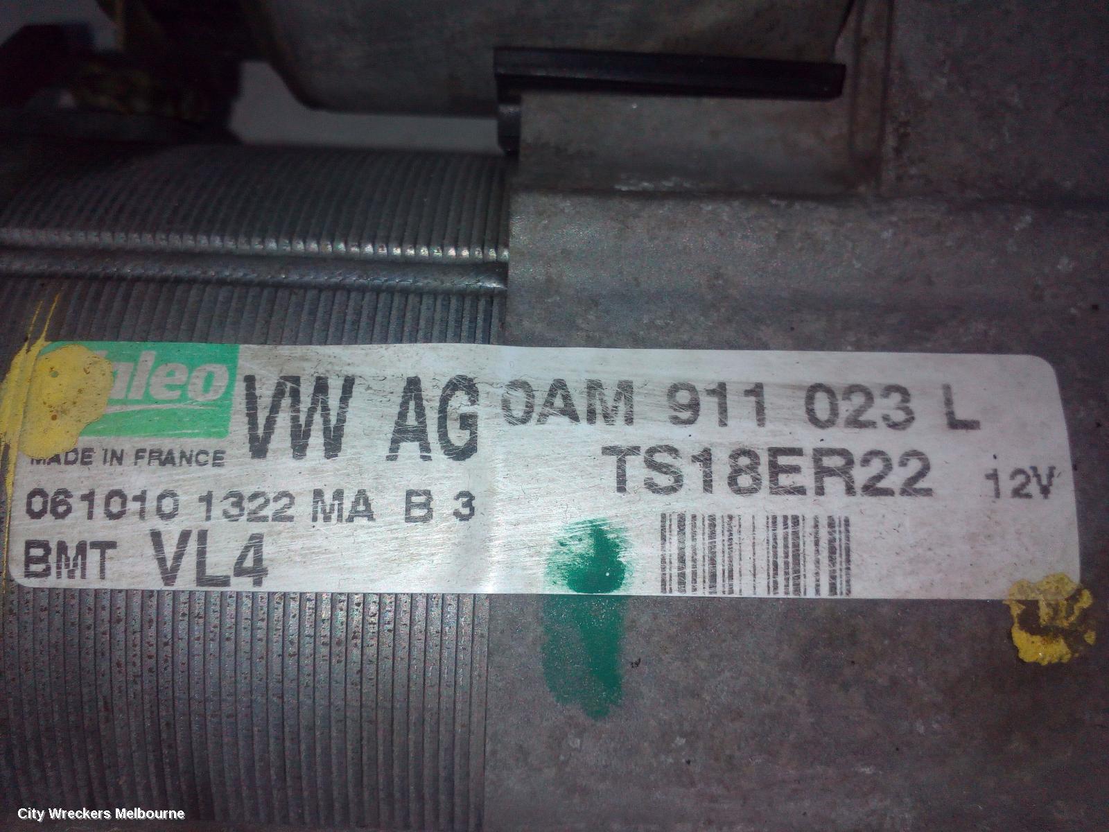 VOLKSWAGEN CADDY STARTER, DIESEL, 1.6, AUTO T/M, VALEO, 2K, 08/2010 - 06/2015