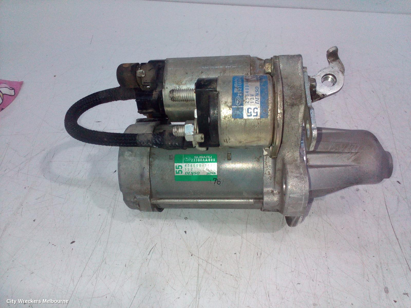 SUBARU LIBERTY STARTER, PETROL, FB25, AUTO T/M (CVT), 6 SPEED, 6TH GEN, 08/2014 - 12/2017