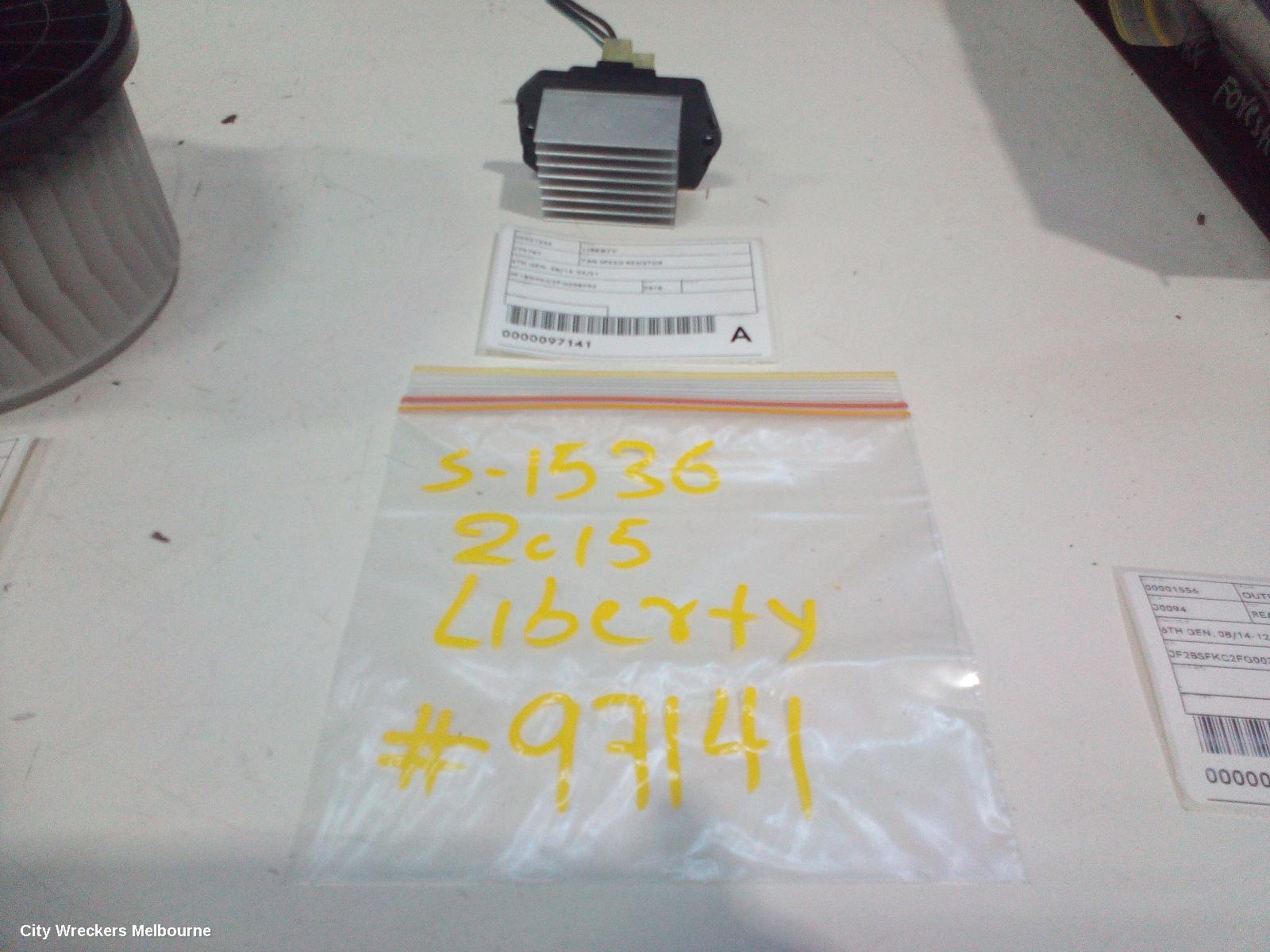 SUBARU LIBERTY FAN SPEED RESISTOR, 6TH GEN, 08/2014 - 04/2021