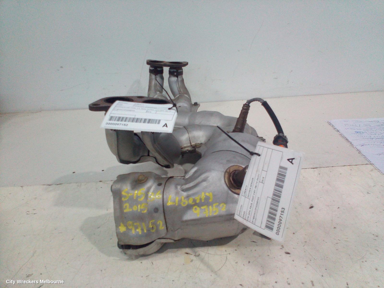 SUBARU LIBERTY CATALYTIC CONVERTER, MANIFOLD-CAT TYPE, 2.5, FB25, PETROL, 6TH GEN, 08/2014 - 04/2021
