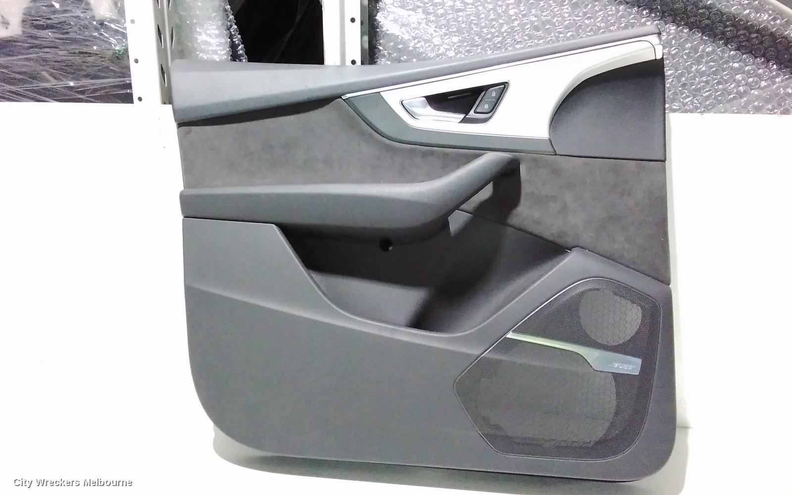 AUDI Q7 DOOR TRIM, LH FRONT, 4M, LEATHER, BLACK, 09/2015 - 03/2020