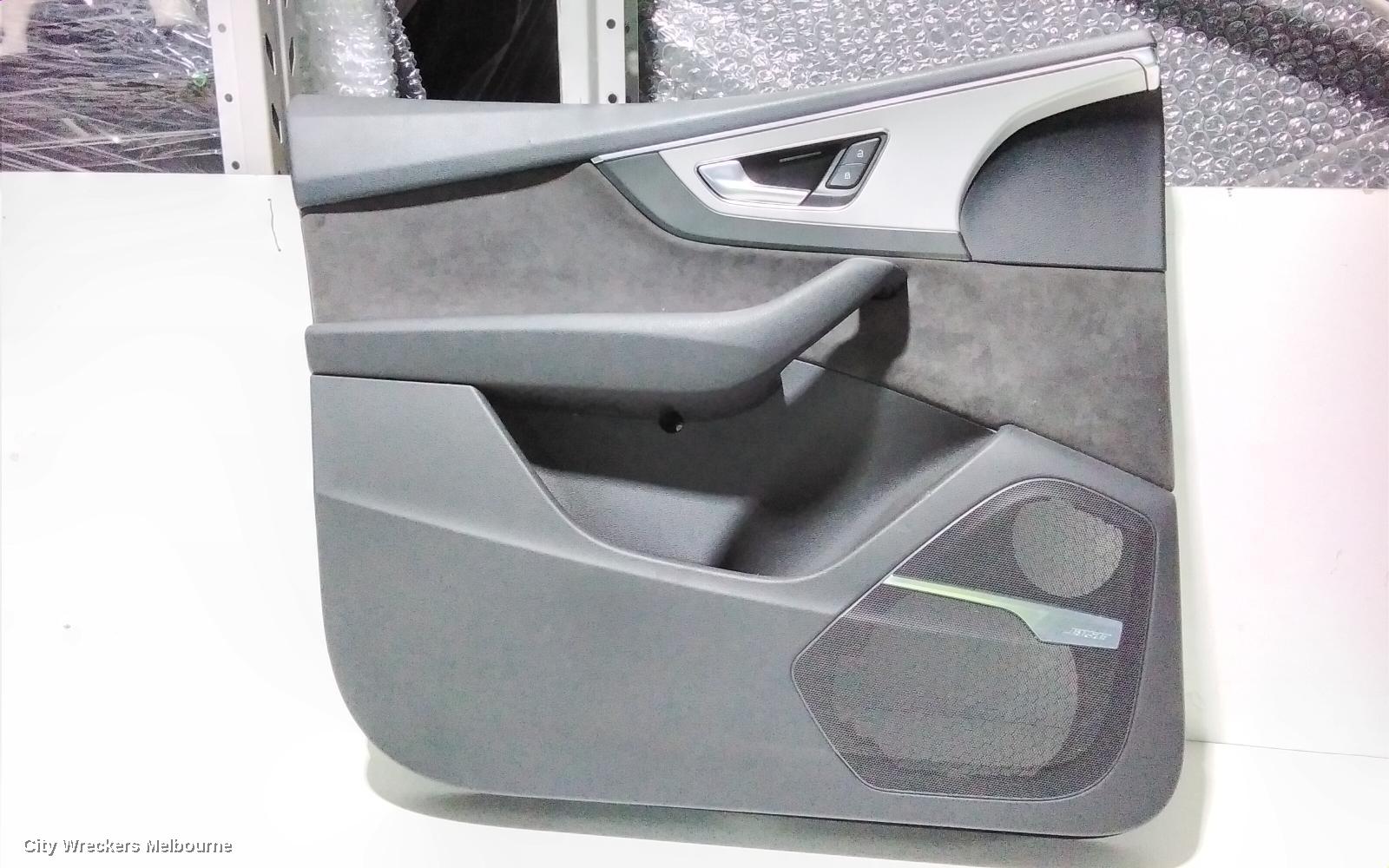 AUDI Q7 DOOR TRIM, LH FRONT, 4M, LEATHER, BLACK, 09/2015 - 03/2020