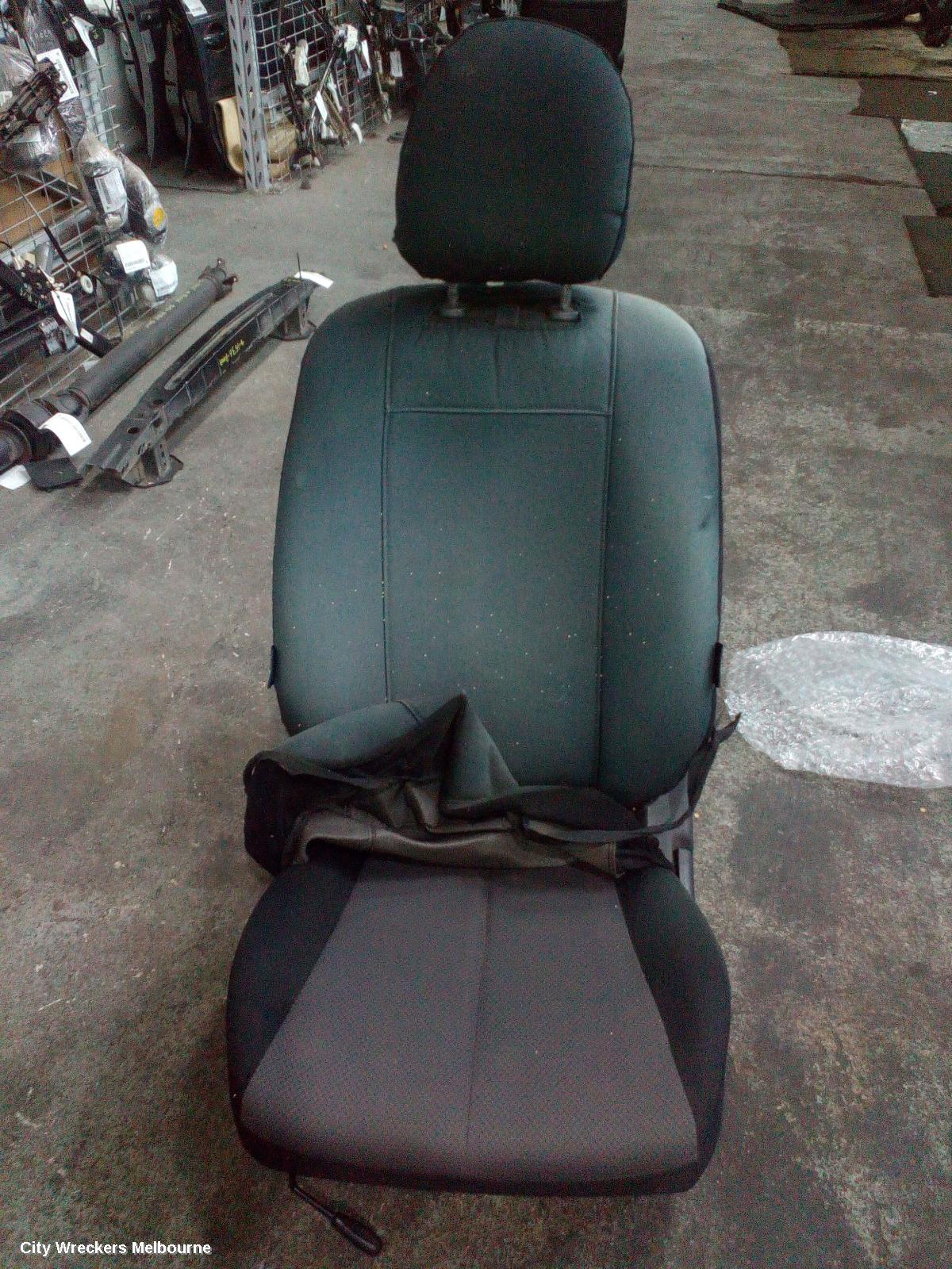 MITSUBISHI TRITON FRONT SEAT, LH FRONT, MQ-MR, CLOTH, BLACK/GREY, GLX/GLX ADAS/GLX+, 04/2015 ONWARDS