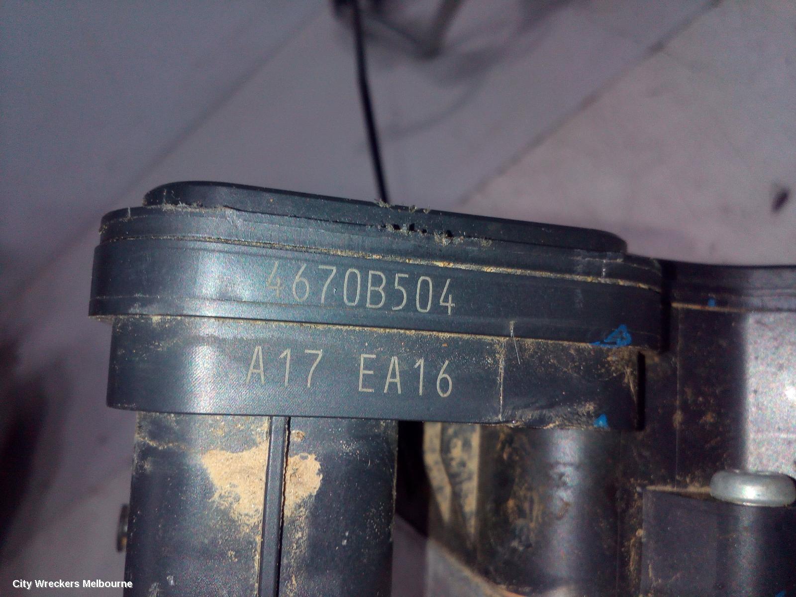 MITSUBISHI TRITON ABS PUMP/MODULATOR, MR, P/N 4670B504, 11/2018 ONWARDS