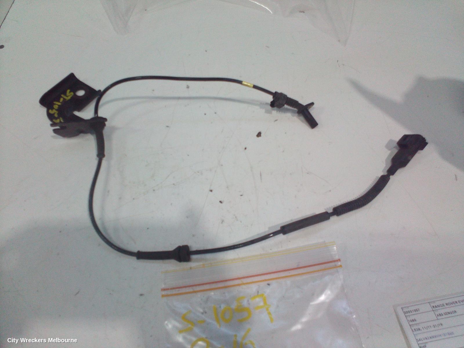 LAND ROVER RANGEROVER EVOQUE ABS SENSOR, L538, RH FRONT, 11/2011 - 01/2019