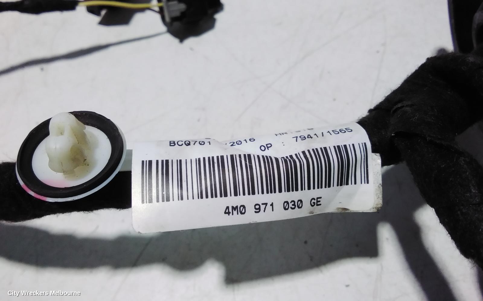 AUDI Q7 WIRE HARNESS, 4M, 07/2015 ONWARDS