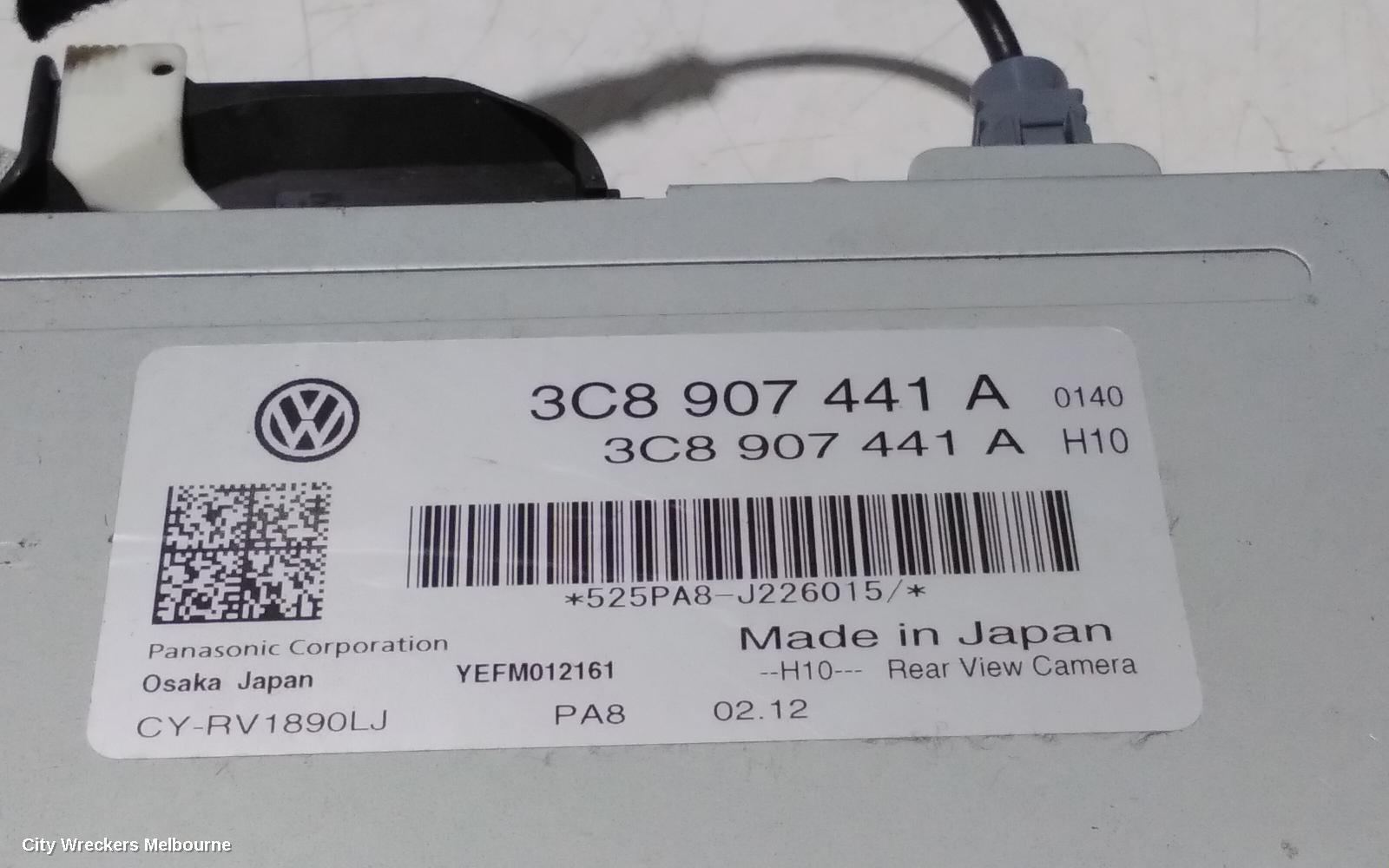 VOLKSWAGEN PASSAT, 3CC, SEDAN, 08/2008 - 12/2016, 3C8 907 441A   BACK UP CAMERA MODULE: 97234