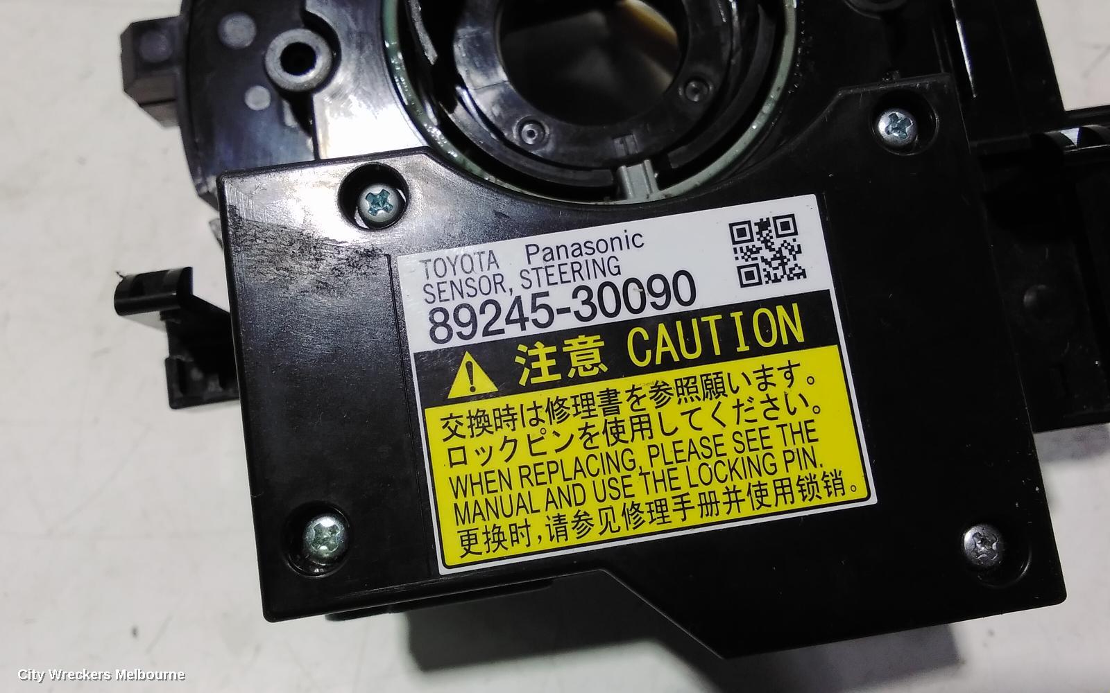 TOYOTA CAMRY AIRBAG MODULE/SENSOR, CLOCKSPRING, ASV50/AVV50, 12/2011 - 10/2017