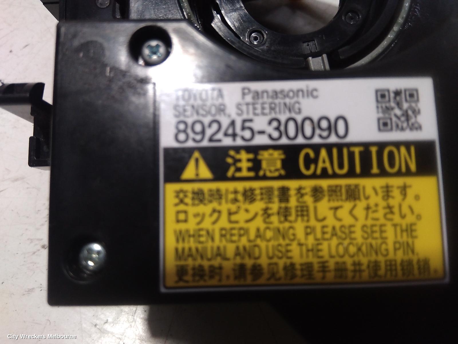 TOYOTA CAMRY AIRBAG MODULE/SENSOR, CLOCKSPRING, ASV50/AVV50, 12/2011 - 10/2017