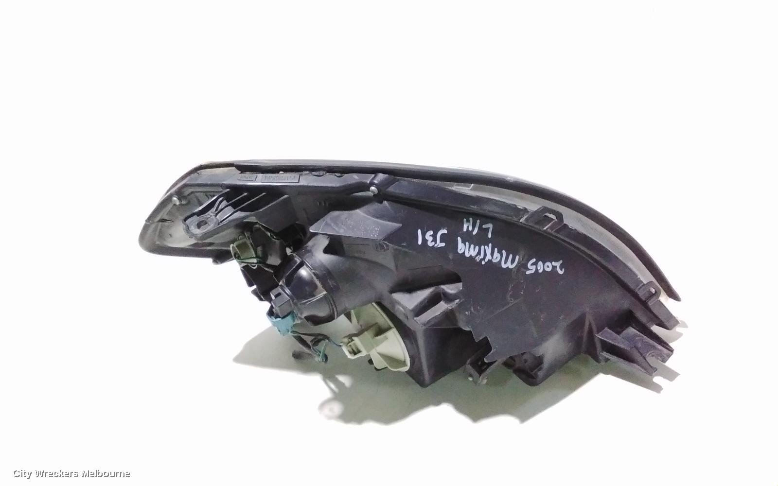 NISSAN MAXIMA LEFT HEADLAMP, J31, NON HID TYPE, LENS# 100-63740, 02/2002 - 12/2005
