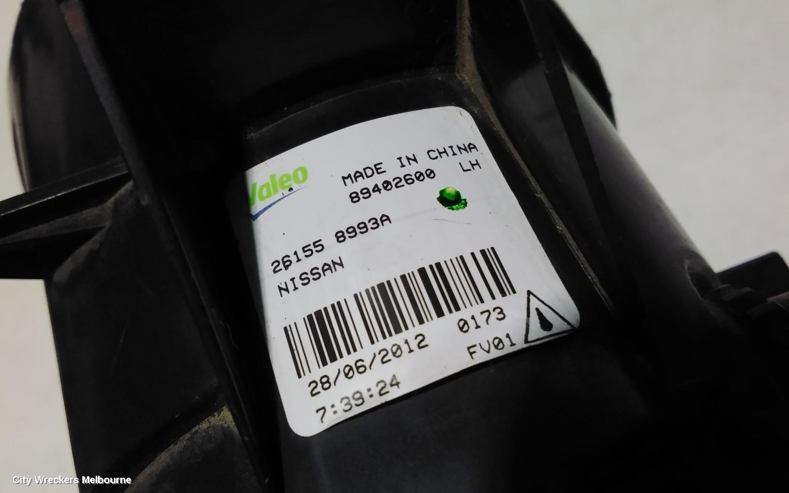 NISSAN MAXIMA LEFT INDICATOR/FOG/SIDE, BUMPER FOGLAMP, J32, 05/2010 - 09/2014